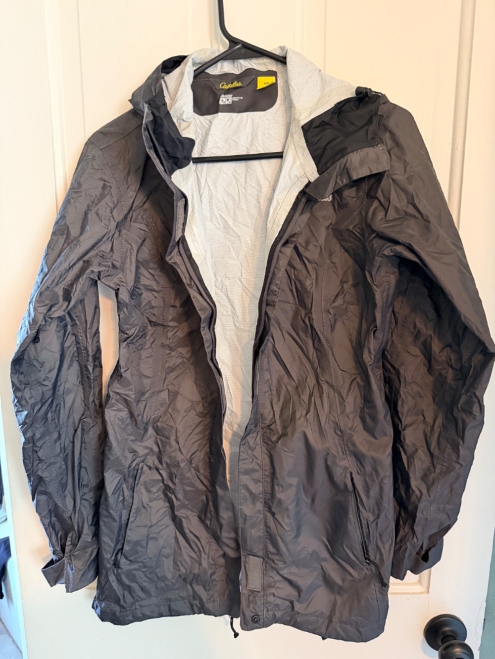 Cabelaโs 4Most Dry-Plus Repel Rain Jacket | Womenโs Small Petite | Dark Gray